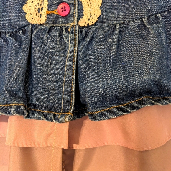 Unicorn themed OOAK  Valentine's Day Handmade Denim Jacket Girls - Picture 4 of 8